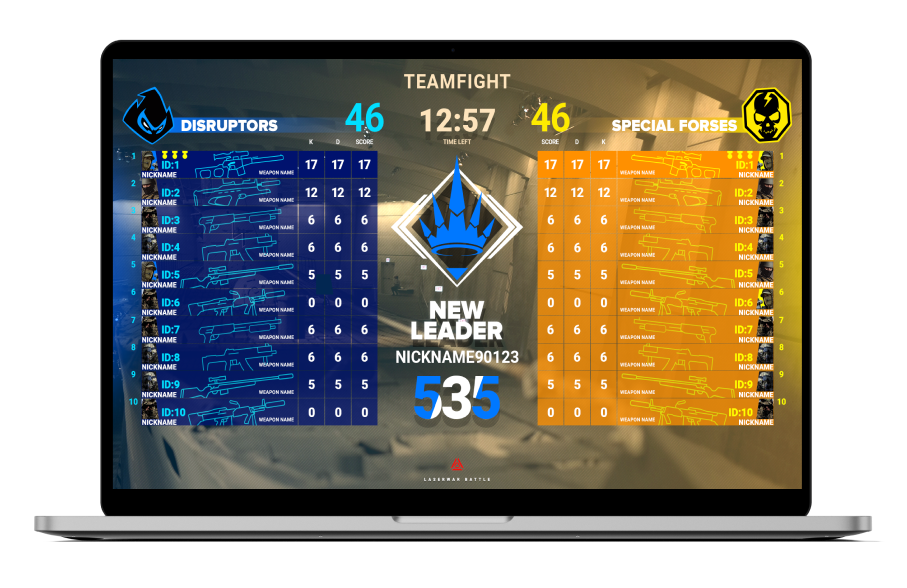 Laserwar UI