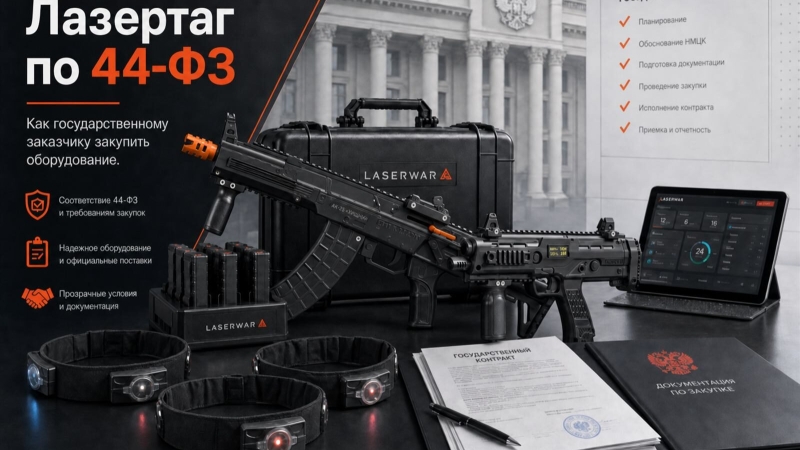 Лазертаг по 44-ФЗ: как государственному заказчику закупить оборудование