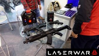 Лазертаг-оружие и оборудование LASERWAR на выставке