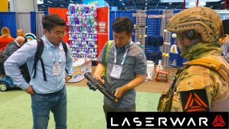 Представление нового лазертаг-автомата LASERWAR.