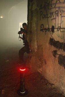 LASERWAR: засада у стены с граффити в дыму