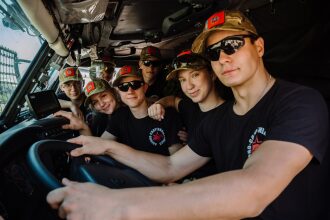 LASERWAR на «Зарнице 2.0»: портрет бойца в шлеме LASERWAR в лазертаг-дне «Зарницы»