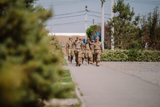 Лазертаг LASERWAR: линия полевых палаток базы «Авангард» на площадке LASERWAR