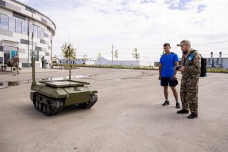 Турнир «Зарницы 2.0» LASERWAR: наблюдение с возвышенности полигона на полигоне «Зарницы 2.0»