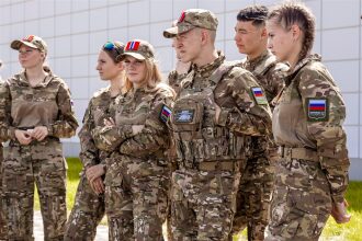Финал «Зарницы 2.0» 2026: Отряд проходит мимо бетонного сооружения — №175