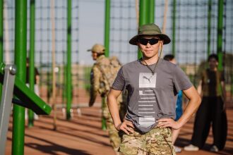 «Зарница 2.0», 20 августа: Портрет бойца в шлеме LASERWAR — №250