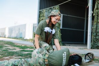 Лазертаг LASERWAR: контроль рубежа на открытом участке на площадке LASERWAR