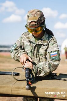 LASERWAR на «Зарнице 2.0»: портрет бойца в шлеме LASERWAR в лазертаг-дне «Зарницы»