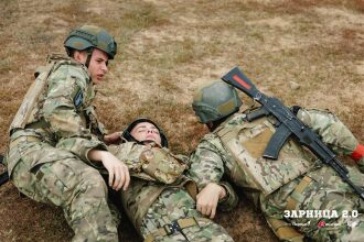 «Зарница 2.0»: контроль рубежа на открытом участке на «Зарнице 2.0»