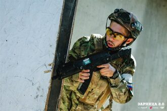 Лагерь «Авангард», лазертаг: Наблюдение с возвышенности полигона — №196