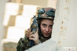Турнир «Зарницы 2.0» LASERWAR: Отряд проходит мимо бетонного сооружения — №215