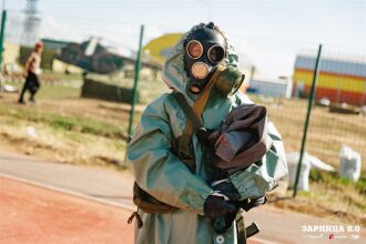 Фото «Зарницы 2.0»: Тактическая стойка на склоне песчаного поля — №294