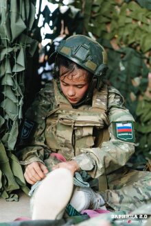 Фото «Зарницы 2.0»: Портрет бойца в шлеме LASERWAR — №330