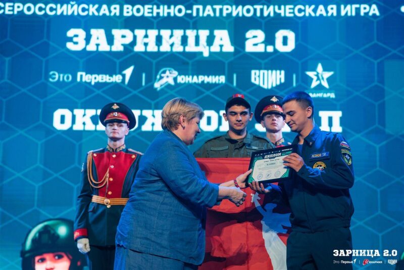 Лагерь «Авангард», лазертаг: Широкий кадр строя на тренировочном поле — №418
