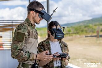 Лазертаг LASERWAR: контроль рубежа на открытом участке на площадке LASERWAR