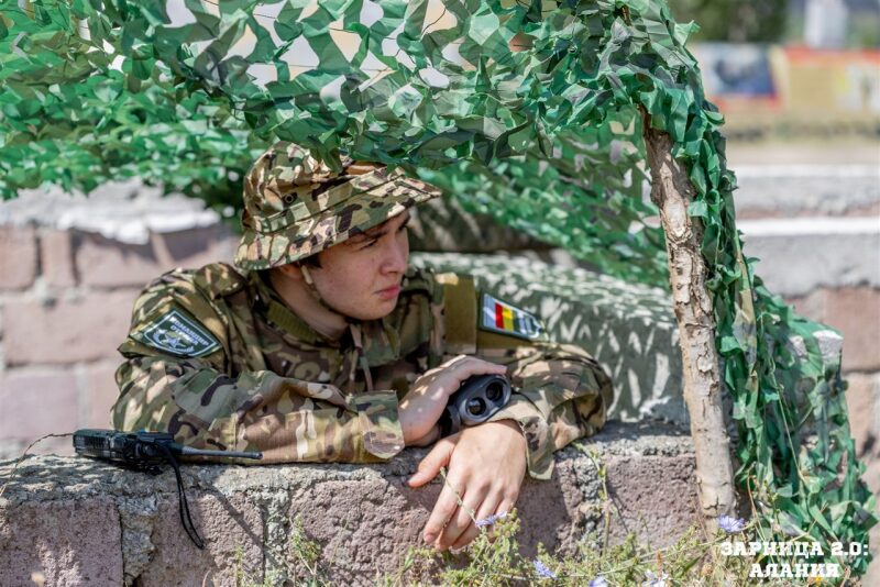 Фото «Зарницы 2.0»: наблюдение с возвышенности полигона на полигоне «Зарницы 2.0»