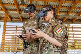 «Зарница 2.0»: оборона у укрытия на лазертаг-полигоне на «Зарнице 2.0»