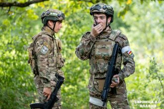 Турнир «Зарницы 2.0» LASERWAR: Отряд проходит мимо бетонного сооружения — №215
