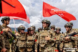 Фото «Зарницы 2.0»: Скрытная позиция в зелени на полигоне — №408