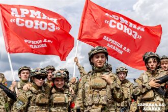 Лагерь «Авангард», лазертаг: Панорама полигона в день «Зарницы 2.0» — №412