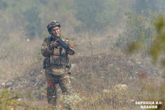 Лагерь «Авангард», лазертаг: Наблюдение с возвышенности полигона — №436