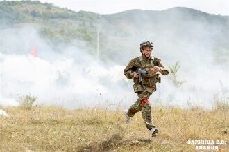 Турнир «Зарницы 2.0» LASERWAR: Группа с тагерами LASERWAR в камуфляже — №443
