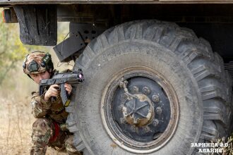 Фото «Зарницы 2.0»: Песчаный полигон с маркировкой сценария — №462