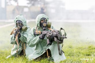 Фото «Зарницы 2.0»: церемониальный кадр игрового дня на полигоне «Зарницы 2.0»