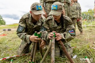 «Зарница 2.0»: Ряд тактических шлемов в построении — №145