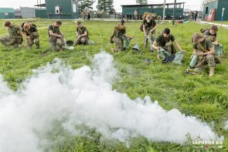 «Зарница 2.0»: Отряд проходит мимо бетонного сооружения — №175