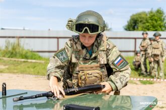 Лагерь «Авангард», лазертаг: Полный рост: камуфляж и берцы на плацу — №304