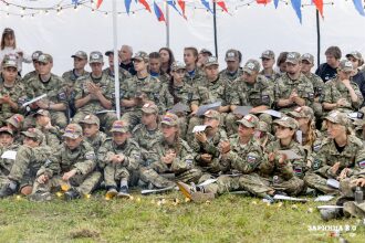 Лагерь «Авангард», лазертаг: Панорама полигона в день «Зарницы 2.0» — №412