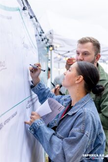 «Зарница 2.0»: Строй участников на плацу лагеря «Авангард» — №481