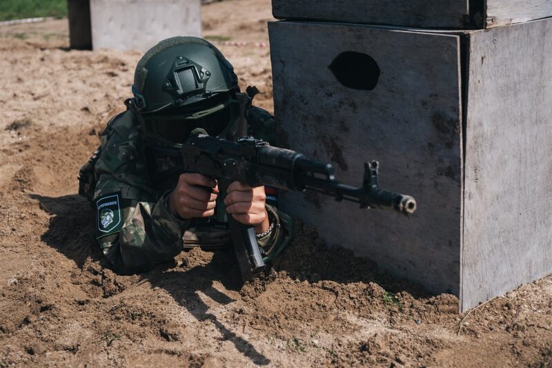 Фото «Зарницы 2.0»: Наблюдение с возвышенности полигона — №636