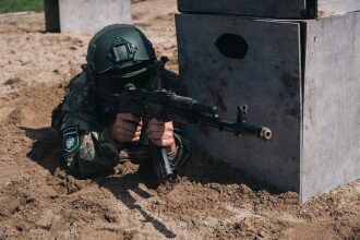 Фото «Зарницы 2.0»: Наблюдение с возвышенности полигона — №636