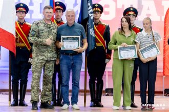 «Зарница 2.0»: Групповой портрет отряда на полигоне — №673