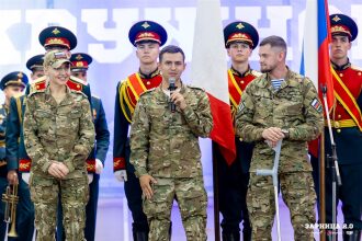 LASERWAR на «Зарнице 2.0»: Широкий кадр строя на тренировочном поле — №698
