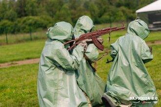Фото «Зарницы 2.0»: переход между зонами лазертаг-арены на полигоне «Зарницы 2.0»