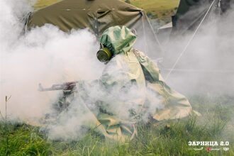 Лазертаг LASERWAR: привал у палаток лагеря «Авангард» на площадке LASERWAR