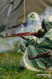 Фото «Зарницы 2.0»: экипировка LASERWAR крупным планом на полигоне «Зарницы 2.0»