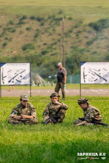 «Зарница 2.0»: оборона у укрытия на лазертаг-полигоне на «Зарнице 2.0»