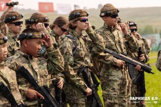 LASERWAR на «Зарнице 2.0»: полный рост: камуфляж и берцы на плацу в лазертаг-дне «Зарницы»