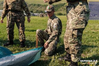 Лагерь «Авангард», лазертаг: Панорама полигона в день «Зарницы 2.0» — №172