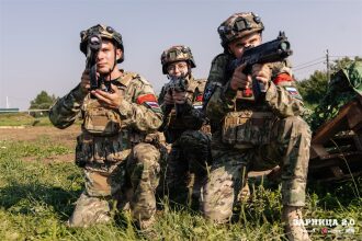 Лагерь «Авангард», лазертаг: Скрытная позиция в зелени на полигоне — №208