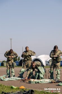 Лагерь «Авангард», лазертаг: Выход отряда на старт миссии «Зарницы» — №244