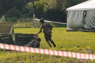 «Зарница 2.0»: Группа с тагерами LASERWAR в камуфляже — №283
