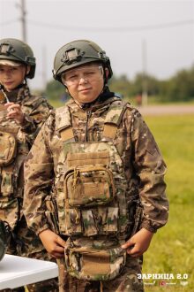 Турнир «Зарницы 2.0» LASERWAR: Колонна участников вдоль грунтовой дороги — №329