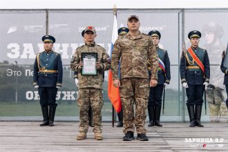 Лагерь «Авангард», лазертаг: Портрет бойца в шлеме LASERWAR — №730