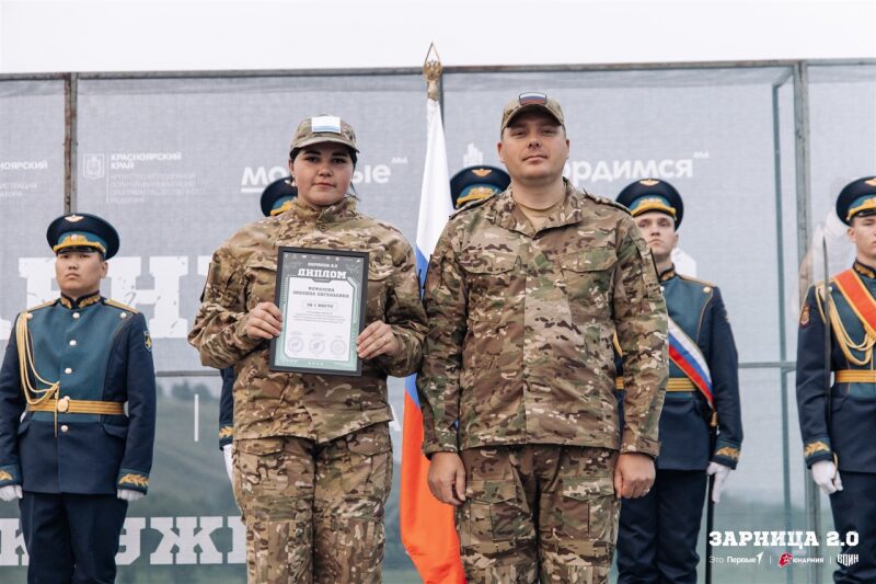 Фото «Зарницы 2.0»: Широкий кадр строя на тренировочном поле — №738