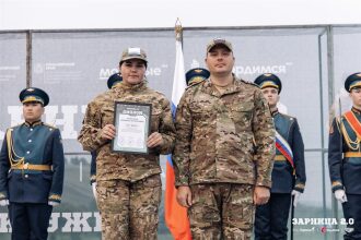 Фото «Зарницы 2.0»: Широкий кадр строя на тренировочном поле — №738